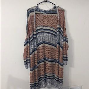 American Eagle Striped Cardigan